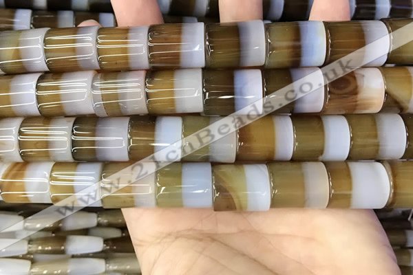 CAA3937 15.5 inches 15*18mm tube Madagascar agate beads wholesale