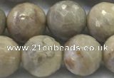 CAA3964 15.5 inches 12mm faceted round chrysanthemum agate beads