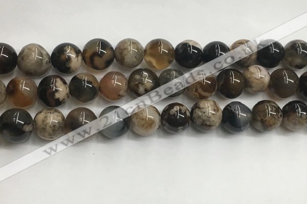 CAA3972 15.5 inches 10mm round sakura agate gemstone beads