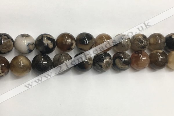 CAA3974 15.5 inches 14mm round sakura agate gemstone beads