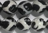 CAA3986 15 inches 8mm round tibetan agate beads wholesale