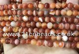 CAA4026 15.5 inches 6mm round line agate beads wholesale