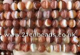 CAA4028 15.5 inches 10mm round line agate beads wholesale