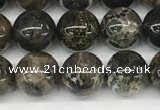 CAA4035 15.5 inches 8mm round chrysanthemum agate beads