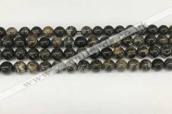 CAA4035 15.5 inches 8mm round chrysanthemum agate beads