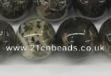 CAA4038 15.5 inches 14mm round chrysanthemum agate beads