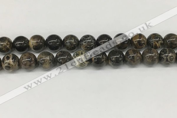 CAA4038 15.5 inches 14mm round chrysanthemum agate beads