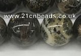 CAA4039 15.5 inches 16mm round chrysanthemum agate beads