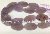 CAA4062 15.5 inches 30*50mm oval purple agate gemstone beads