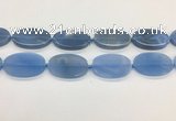 CAA4066 15.5 inches 30*50mm oval blue agate gemstone beads