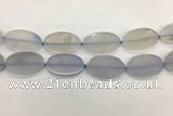 CAA4075 15.5 inches 30*50mm oval blue agate gemstone beads