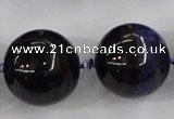 CAA411 15.5 inches 24mm round agate druzy geode gemstone beads