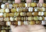 CAA4152 15.5 inches 10*14mm drum line agate beads wholesale