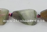 CAA427 22*30mm faceted & twisted teardrop agate druzy geode beads