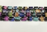 CAA4336 15.5 inches 14mm tube agate druzy geode beads wholesale