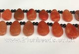 CAA4362 Top drilled 20*30mm freeform dragon veins agate beads