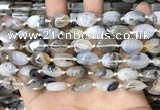 CAA4371 15.5 inches 10*14mm oval Montana agate beads wholesale