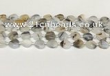 CAA4386 15.5 inches 12mm heart Montana agate beads