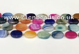 CAA4414 15.5 inches 15*20mm oval agate druzy geode beads