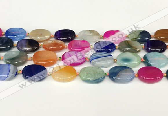 CAA4414 15.5 inches 15*20mm oval agate druzy geode beads