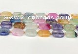 CAA4415 15.5 inches 15*20mm rectangle agate druzy geode beads