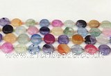 CAA4419 15.5 inches 15mm flat round agate druzy geode beads