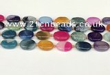 CAA4426 15.5 inches 15*20mm oval agate druzy geode beads