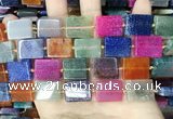 CAA4441 15.5 inches 14*18mm rectangle dragon veins agate beads