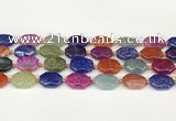 CAA4494 15.5 inches 13*18mm octagonal dragon veins agate beads