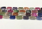 CAA4496 15.5 inches 15*20mm rectangle dragon veins agate beads