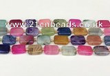 CAA4503 15.5 inches 12*16mm rectangle dragon veins agate beads