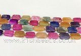 CAA4504 15.5 inches 13*18mm rectangle dragon veins agate beads