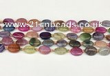 CAA4510 15.5 inches 10*14mm oval dragon veins agate beads