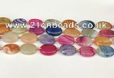 CAA4512 15.5 inches 15*20mm oval dragon veins agate beads