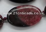 CAA452 15.5 inches 24*40mm oval agate druzy geode beads