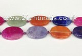 CAA4534 15.5 inches 25*35mm oval dragon veins agate beads