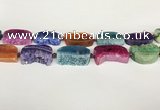 CAA4541 15.5 inches 22*32mm - 25*35mm freefrom agate druzy geode beads