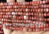 CAA4560 15.5 inches 4*5mm rondelle south red agate beads