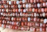 CAA4561 15.5 inches 4*6mm - 5*7mm rondelle south red agate beads