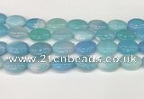 CAA4673 15.5 inches 15*20mm oval banded agate beads wholesale