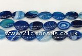 CAA4682 15.5 inches 18*25mm oval banded agate beads wholesale