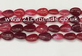 CAA4713 15.5 inches 15*20mm flat teardrop banded agate beads wholesale