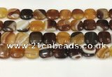 CAA4749 15.5 inches 16*16mm square banded agate beads wholesale