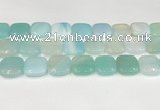 CAA4761 15.5 inches 18*18mm square banded agate beads wholesale