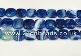 CAA4770 15.5 inches 20*20mm square banded agate beads wholesale