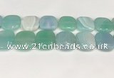 CAA4777 15.5 inches 25*25mm square banded agate beads wholesale