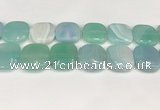 CAA4777 15.5 inches 25*25mm square banded agate beads wholesale