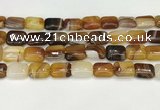 CAA4797 15.5 inches 12*16mm rectangle banded agate beads wholesale