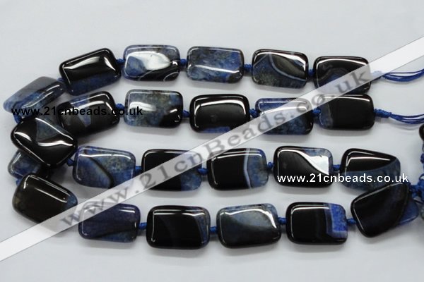 CAA481 15.5 inches 20*30mm rectangle agate druzy geode beads