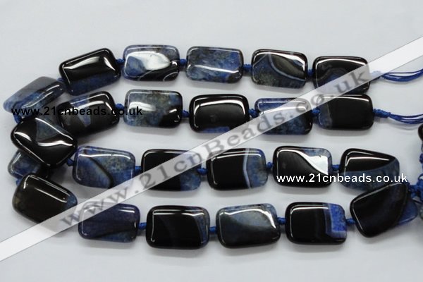 CAA481 15.5 inches 20*30mm rectangle agate druzy geode beads